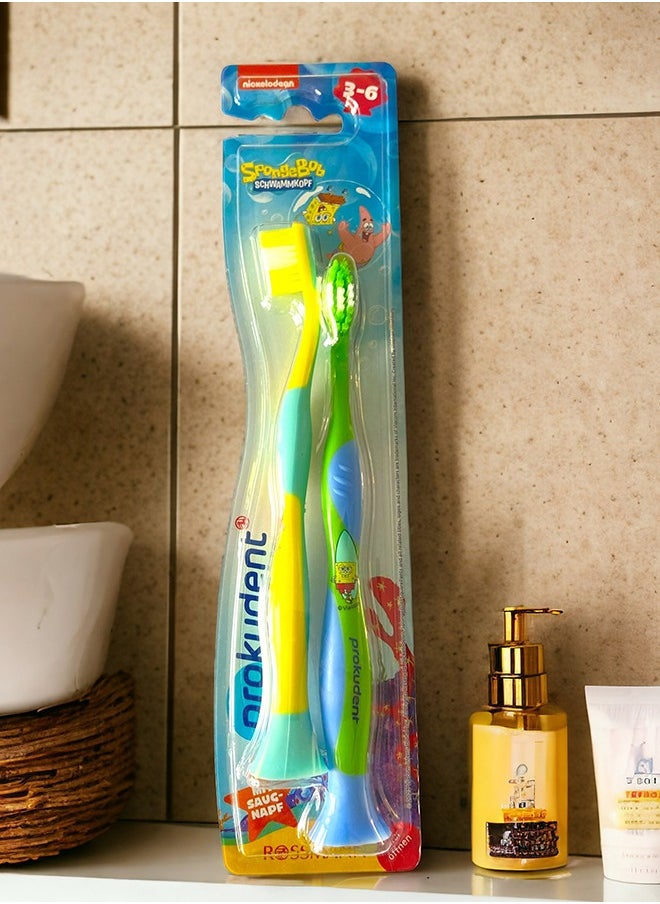 ROSSMANN German Brand 2-Piece Colorful Kids Toothbrush Set – Gentle, Effective, and Fun for Little Smiles,teethbrush set, made in Germany  - Image 1