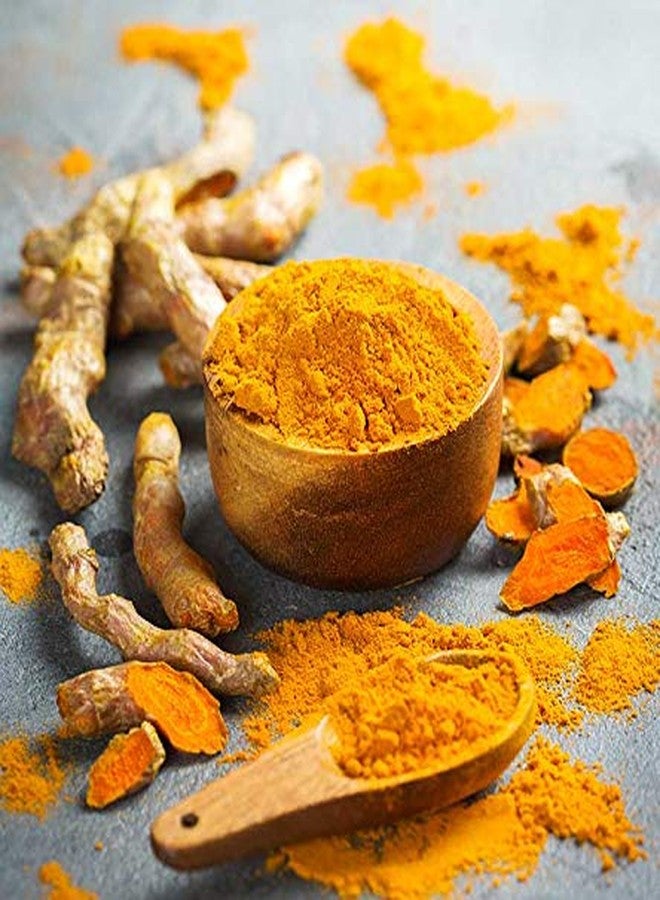 VEDICINE Wild Kasturi Turmeric Amba Haldi Manjal Orange Peel Rose Petal Lemon Peel Powder for Face Pack (100g each) - Image 3