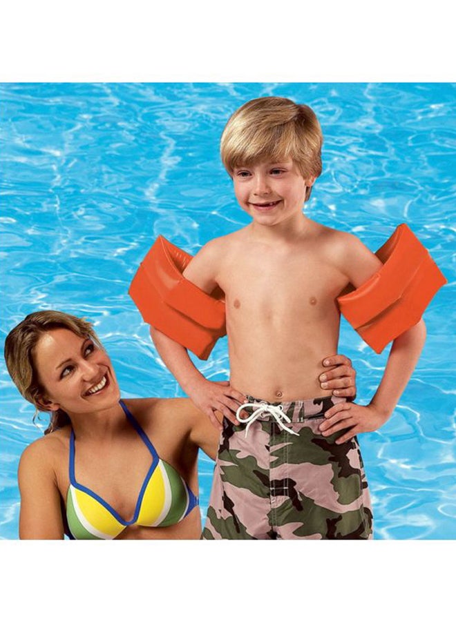 Intex Large Orange Inflatable Arm Band Floaties For Early Learner Of Swimming | 1-Pair | Ages 5+ | 25x17cm 25x17cm - Image 3