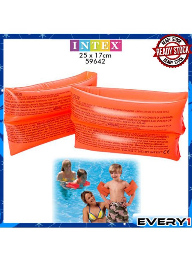 Intex Large Orange Inflatable Arm Band Floaties For Early Learner Of Swimming | 1-Pair | Ages 5+ | 25x17cm 25x17cm - Image 4