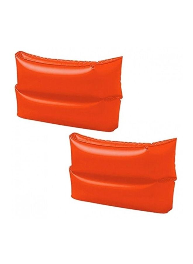 Intex Large Orange Inflatable Arm Band Floaties For Early Learner Of Swimming | 1-Pair | Ages 5+ | 25x17cm 25x17cm - Image 2