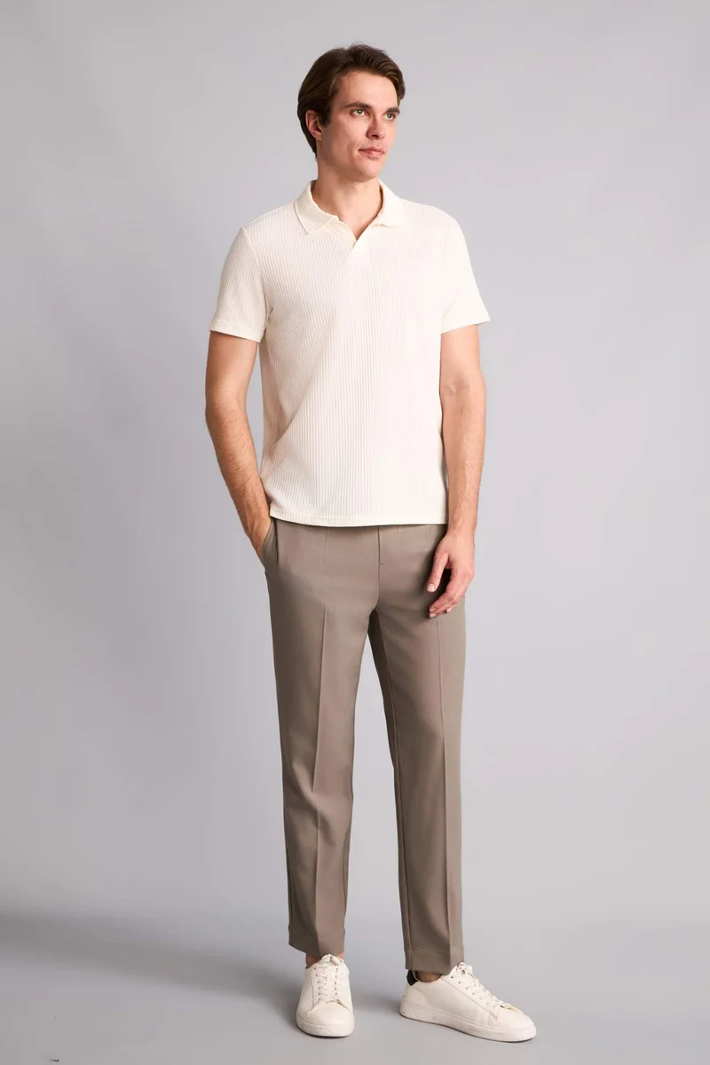 ديفاكتو Regular Fit Short Sleeve Polo T-Shirt