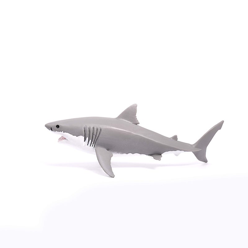 Schleich Wild Life Realistic Great White Shark Figurine - Durable and Educational Ocean Shark Animal Figurine Toy for Play and Imagination for Boys and Girls, Gift for Kids Ages 3+ - Image 5
