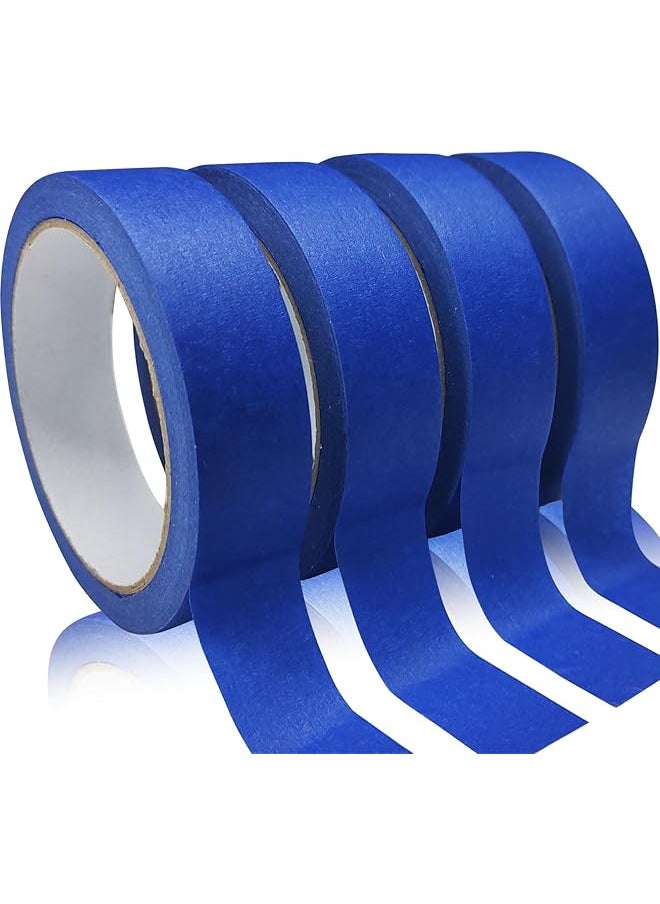 PROMASS - 4 Rolls Premium Painters Tape, 0.94IN*65FT Blue Tape, Masking Master Tape, Paint Tape for Multi-Purpose, Painting, Painter's, DIY Crafts Arts, Decoration, Labeling, Home, No Residue, Easy Removal - Image 1