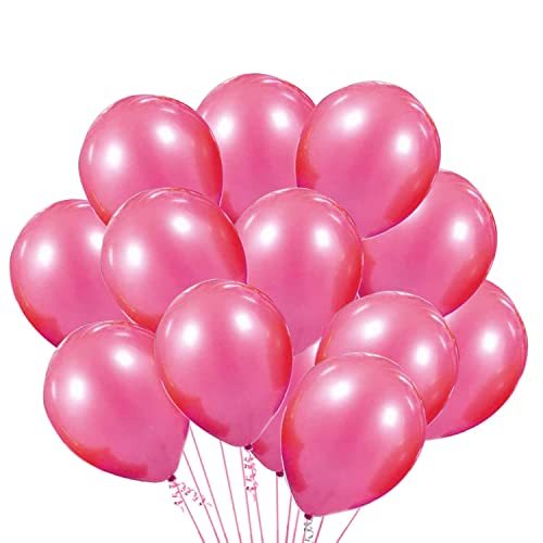 Crackles Pink Metallic Balloons for Happy Birthday Decorations,Baby Shower,Party Supplies,Bachelorette Bride to be 50 PC - Image 1