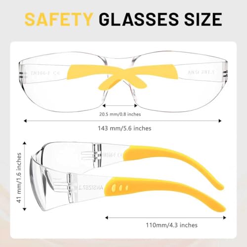 Salfboy 30pcs Anti Fog Safety Glasses Bulk for Men with ANSI Z871 Certified for Jobsite Industrial Lab and Gardening - Image 3