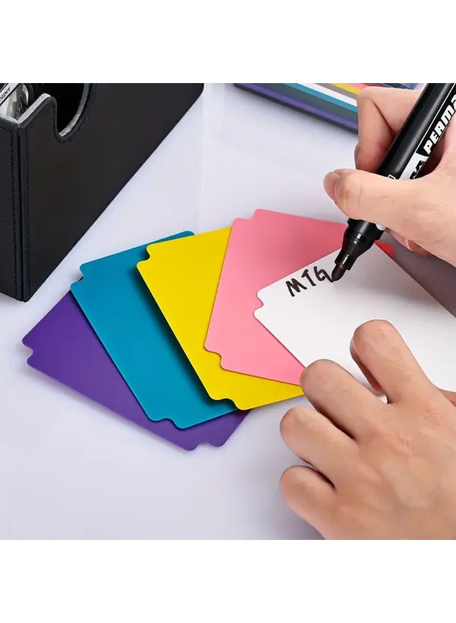 Yellow Trading Card Dividers 50pcs Frosted Plastic Page Separators For Storage Box - Image 4