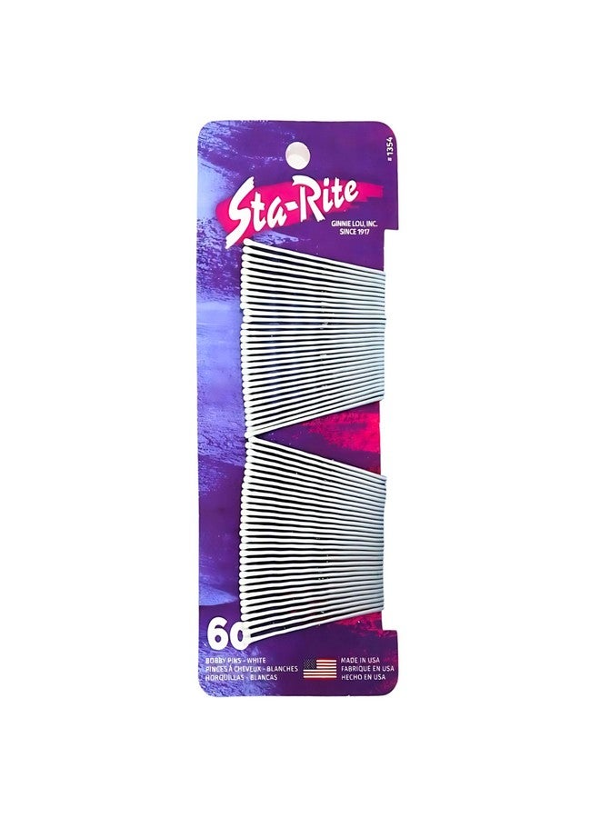 Sta-Rite White Bobby Pins - 60 count - Image 1