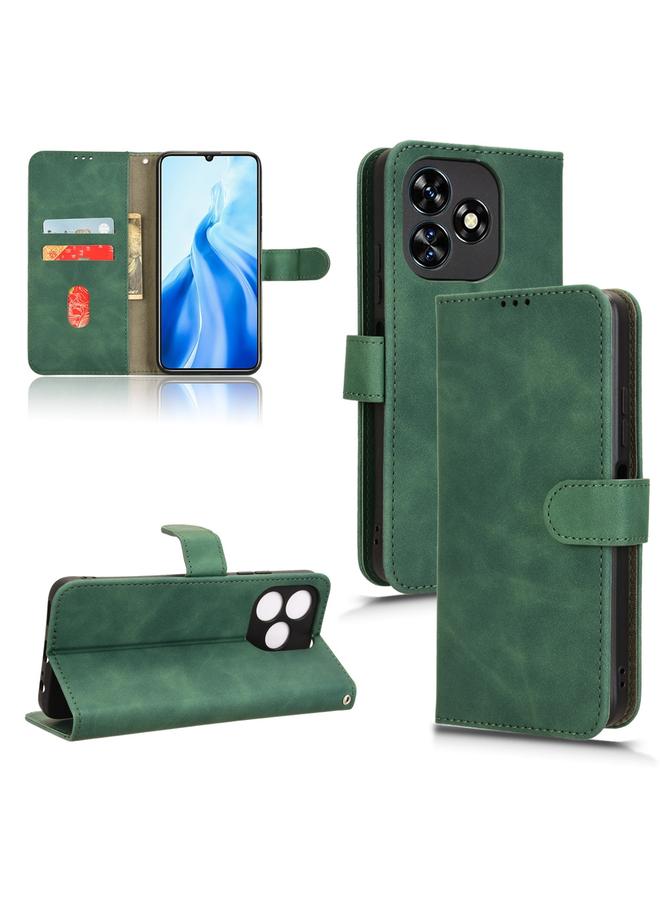 erorex Case For Oukitel C51 Skin Feel Magnetic Flip Leather Phone Case - Image 1