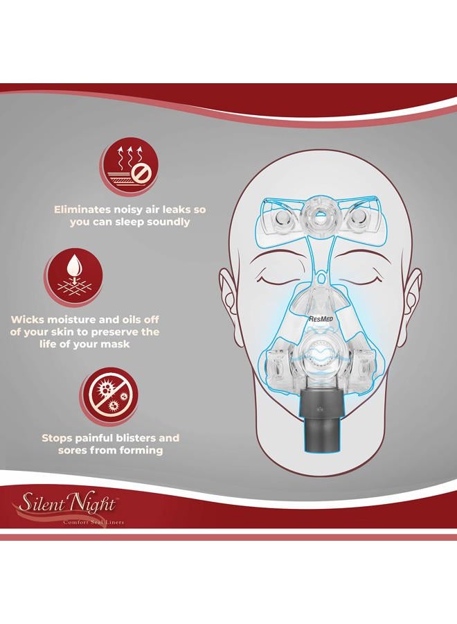 Silent Night Nasal Cpap Mask Liners - Reduce Noisy Air Leaks and Painful Blisters - Cpap Supplies and Accessories - One Size Fits Most - Image 4