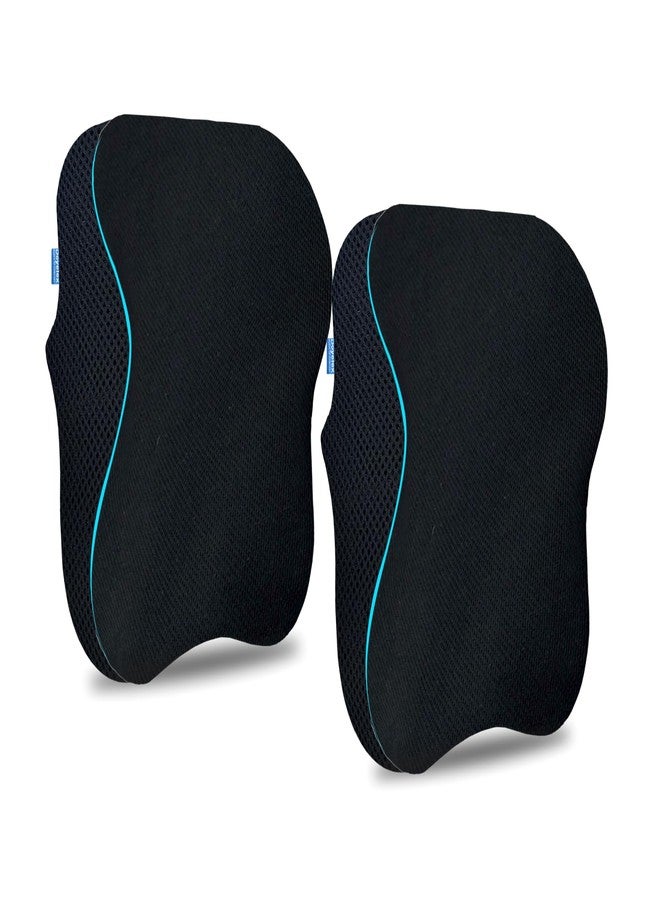 Doyelex Car Neck Rest Pillows:Memory Foam Car Seat Head Rest Pillow for Neck and Cervical Support - Relieves Neck Pain, Perfect Neck Support for Long Journeys (Pack of 2, Black)-Standard - Image 1