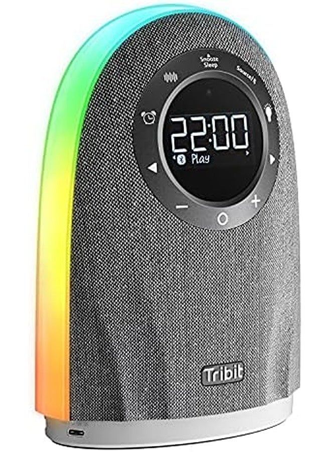 تريبيت سماعة بلوتوث منزلية BTS50 – أسود | سماعة لاسلكية بصوت جهير عميق، شاشة ساعة LED، منبّه، راديو FM، تشغيل عبر USB وبلوتوث - Image 1