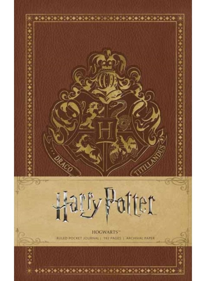 Harry Potter Hogwarts Ruled Pocket Journal - Hardback
