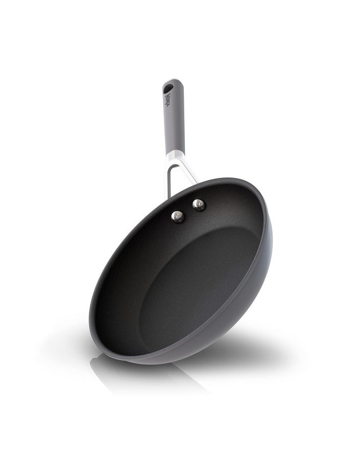 Ninja Ninja CW60020 NeverStick Comfort Grip 8" Fry Pan, Nonstick, Durable, Scratch Resistant, Dishwasher Safe, Oven Safe to 400°F, Silicone Handles, Grey  - Image 1