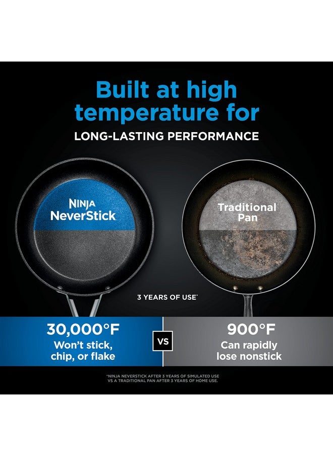 Ninja Ninja CW60020 NeverStick Comfort Grip 8" Fry Pan, Nonstick, Durable, Scratch Resistant, Dishwasher Safe, Oven Safe to 400°F, Silicone Handles, Grey  - Image 5