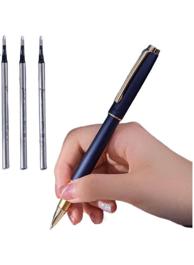 Pimio Ps-R19S Star Series Ballpoint Pen, Student Signature, Adult Gift, Business Office Signature Pen - Ares Black - Image 1