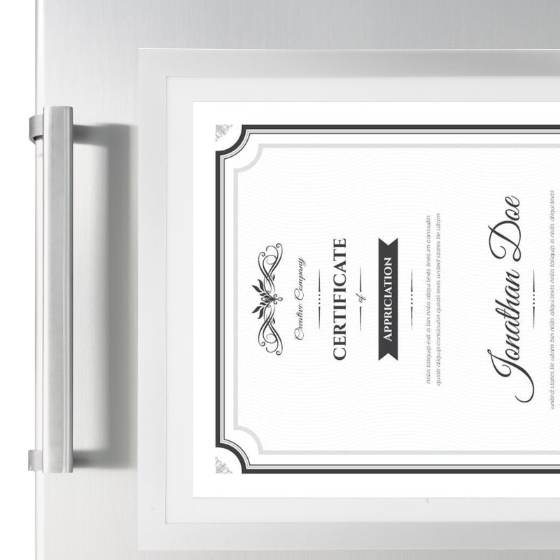 2pcs Magnetic Sign Holder Display Frame Self Adhesive Picture Frame Magnetic Poster Holder for Home Office - Image 3