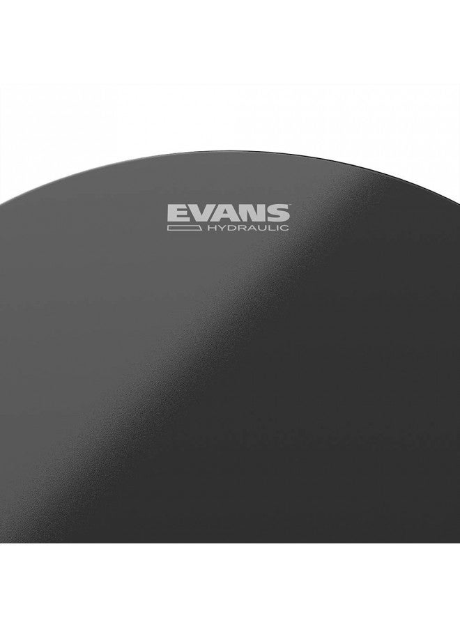 Evans Hydraulic Drum Heads - B14HBG - Drum Head with Layer of Oil - Supresses Unwanted Overtones - Ideal for Rock, Metal, & Funk - Black, 14 Inch - Image 2