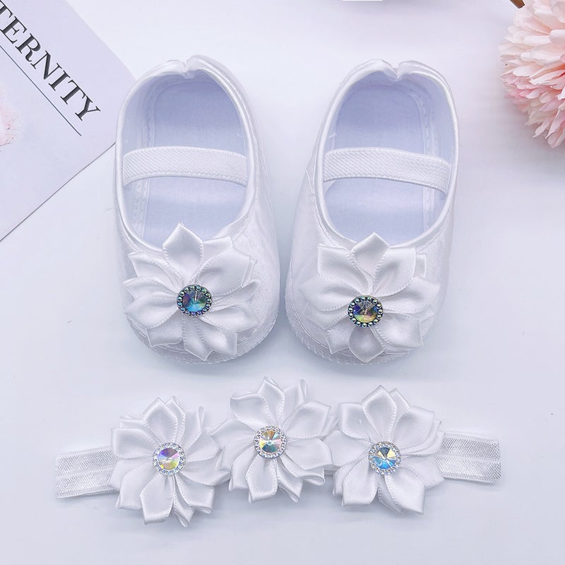 New Baby Princess Shoes 0-1 Years Old Baby Shoes Cloth Sole Single Shoes 3-5-8-9-10 Months Toddler Shoes - Image 4