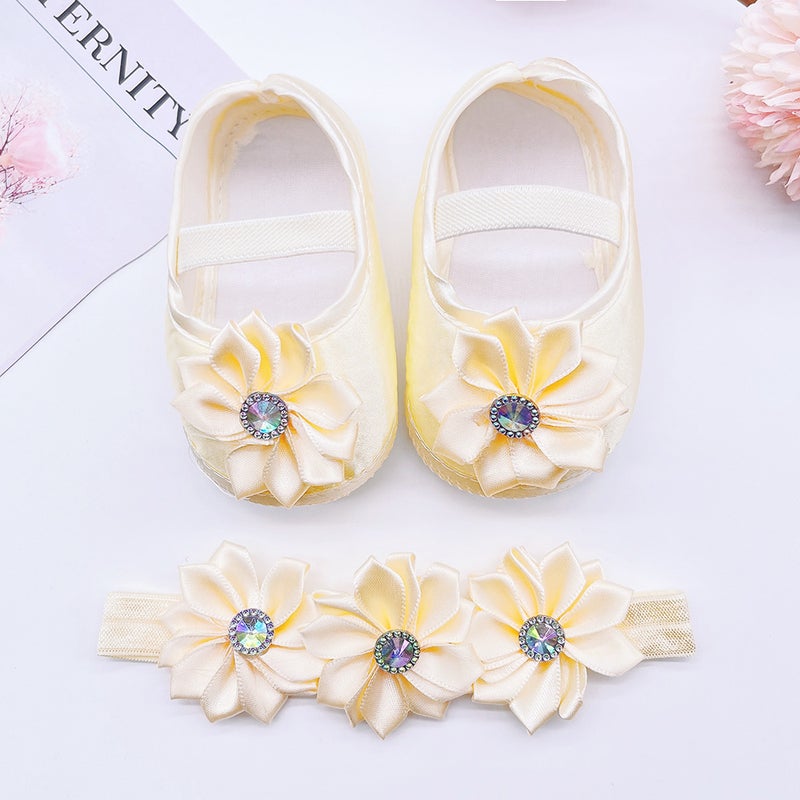 New Baby Princess Shoes 0-1 Years Old Baby Shoes Cloth Sole Single Shoes 3-5-8-9-10 Months Toddler Shoes - Image 5