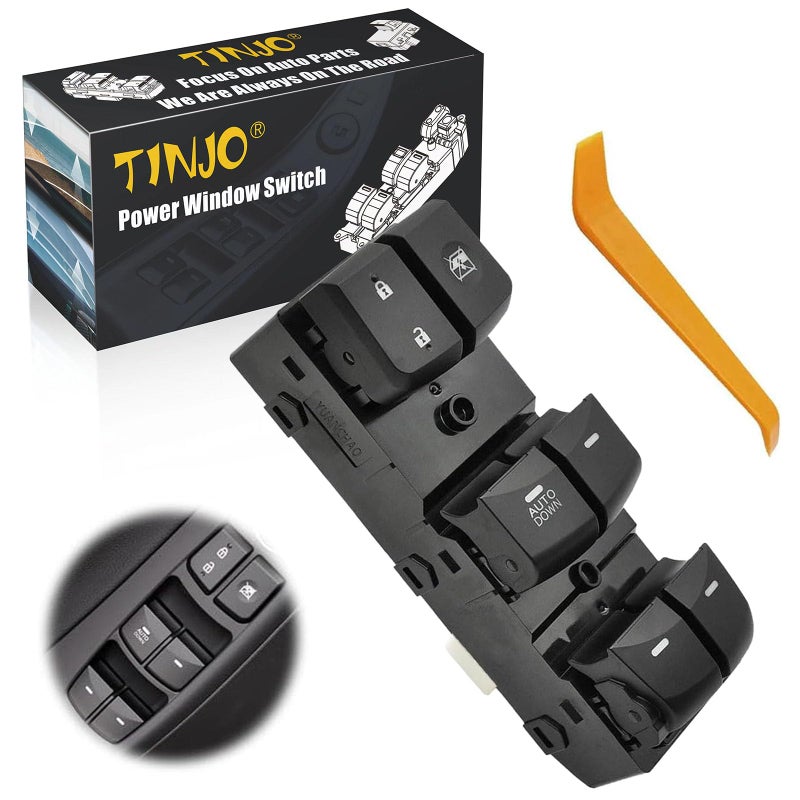 TINJO Power Window Control Switch fit for Hyundai Elantra 20112015 Replace OEM 935703X000 Front Left Driver Side Power Window Master Control Switch Button 1115