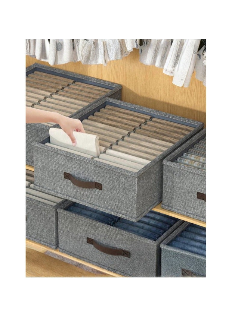 منظم ملابس مقسم زوجي لتنظيم الدولاب - يمكن ان يتغير اللون