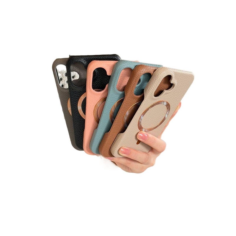 PU MagSafe Case for iPhone 11 with Drop Protection and Strong Magnetic plus Shockproof plus Scratch Resistant in Black - ModaStar - Image 3