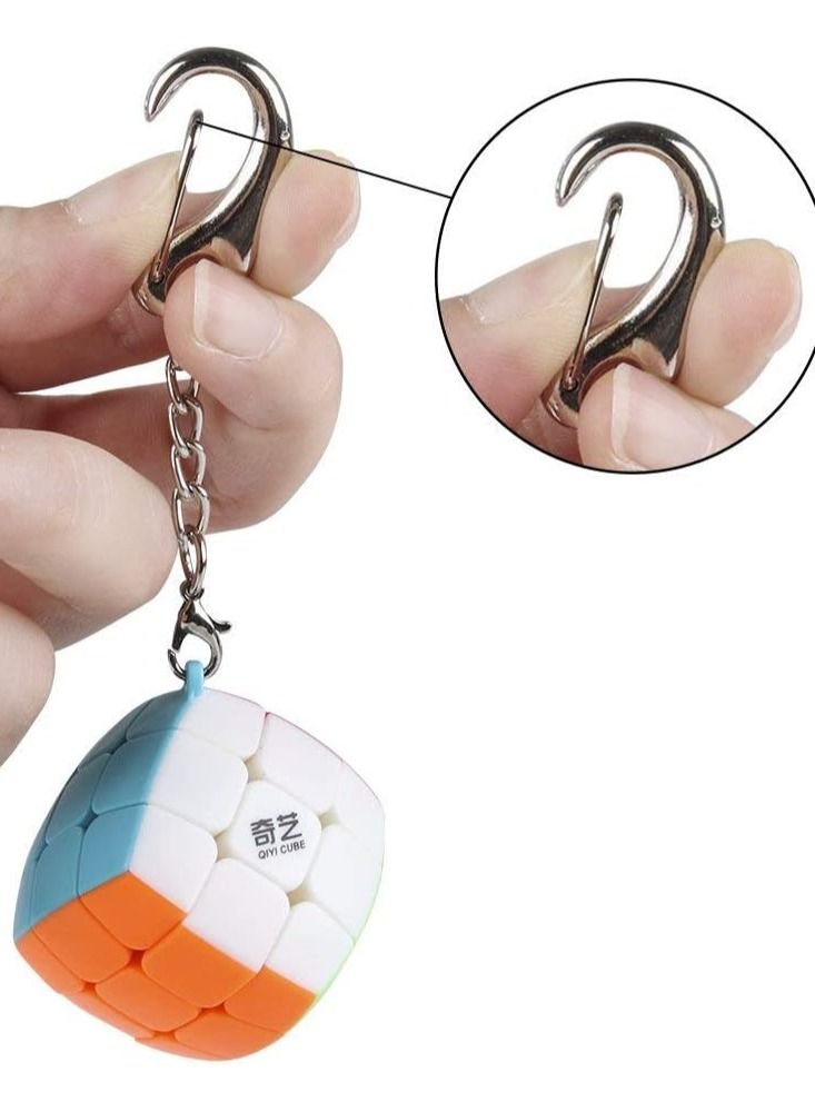 QIYI Mini Pillowed 3X3 Bun Keychain Non-Magnetic Stickerless Cube - Image 4