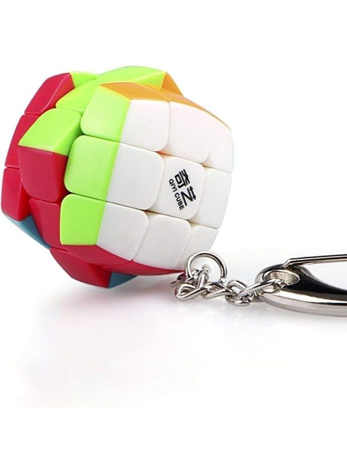 QIYI Mini Pillowed 3X3 Bun Keychain Non-Magnetic Stickerless Cube - Image 2