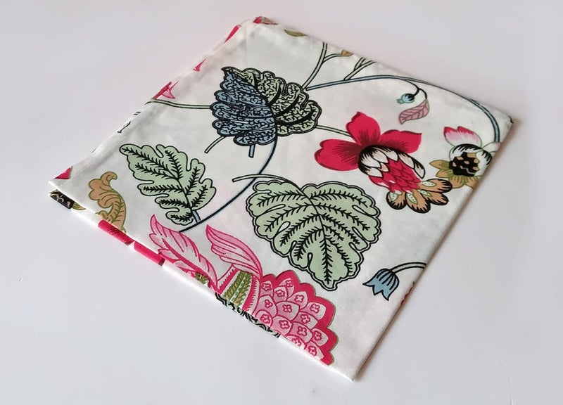 GURU JEE Table Napkin Cotton  Printed Cotton Cloth Napkins Floral Set of 6  100 Cotton Dinner Napkins 18x18 Inch  Washable Soft Cotton Napkin for Everyday Use  Multi_Pink - Image 4