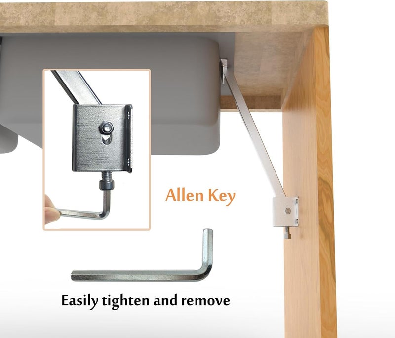 MY RUSTIC Undermount Sink Brackets,Undermount Sink Repair kit, Best undermount Sink Support,Undermount Kitchen Sink Brackets for Fallen Sink Support.(Patent) - Image 4