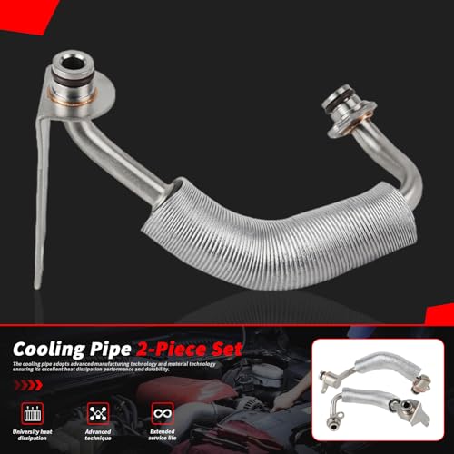 Bomunik Turbocharger Coolant Line 20122018 For BMW 228I 320I 328I 428I 528I X1 X3 X4 X5 Z4 Replace 11538663516 11538663517 - Image 3