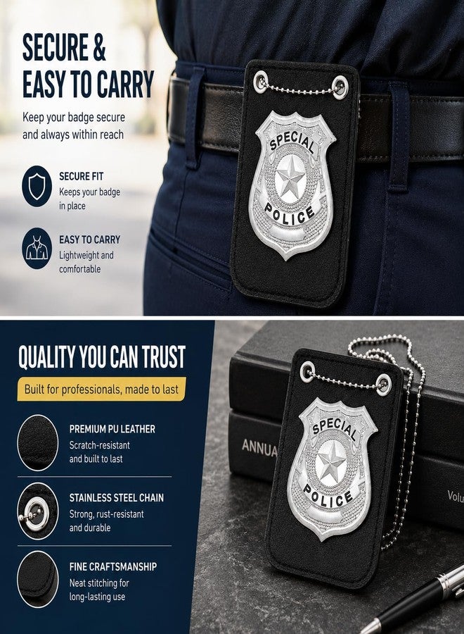 iMagitek Special Police Badge Set for Police Pretend Police Costume Accessories - Image 5
