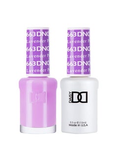 DAISY DND Dnd Gel Polish Set 1 Each Of Purple Gel Polish And Purple Nail Polish 663 Lavender Pop 0.5 Fl Oz  - Image 1