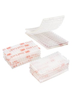 10pcs Dual Lock Tape Dual Lock Heavy Duty Mounting Tape Interlocking Tape Reclosable Fastener Self Sticky Dual Lock Strip for Indoor and Outdoor Mounting Tape Clear Transparent1in x 2in