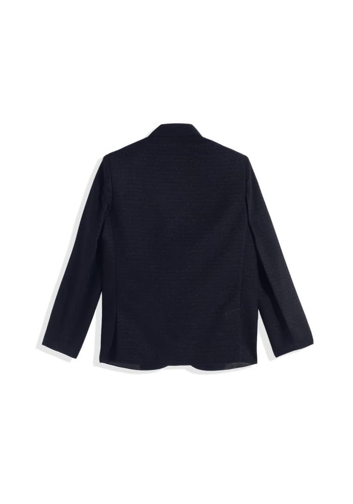 CHARCHIT Boys Regular Fit Navy Blazer and T-Shirt Set - Image 2
