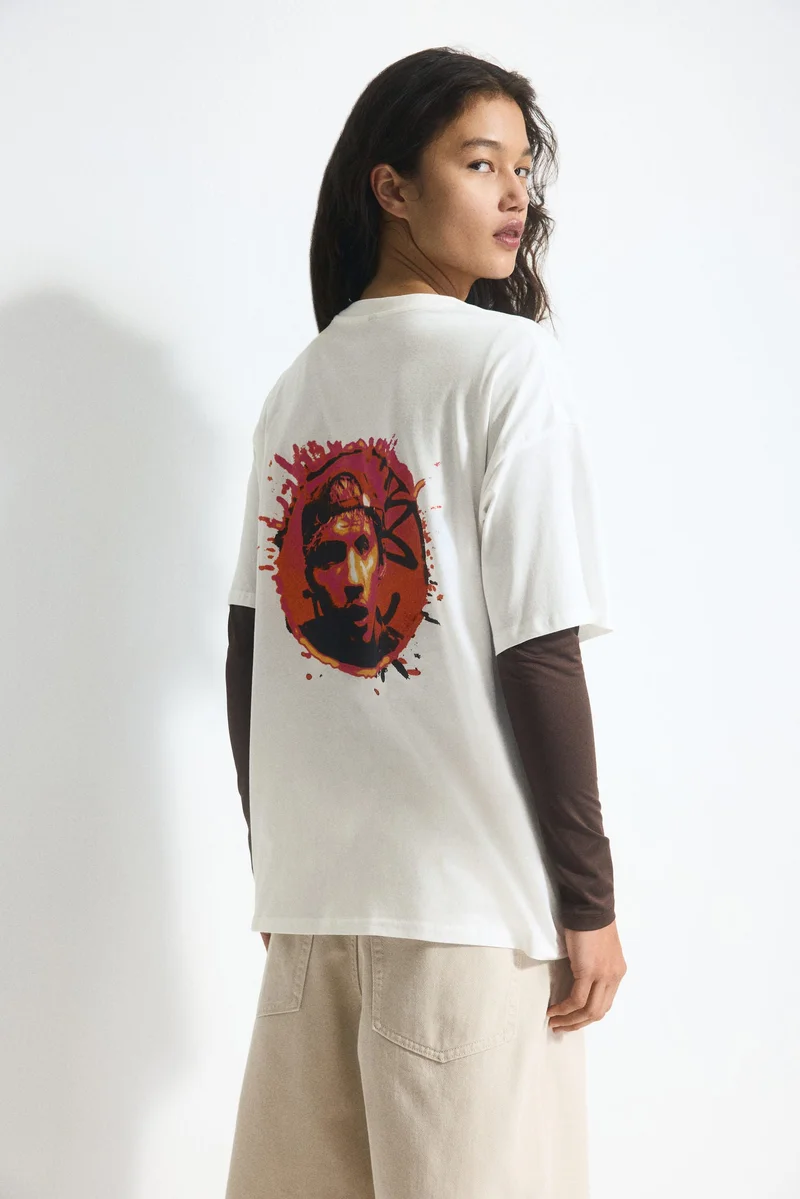 H&M Oversized printed T-shirt