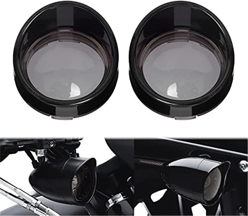 Vuzmode Visor Style Turn Signal Light Covers for Harley - Image 1