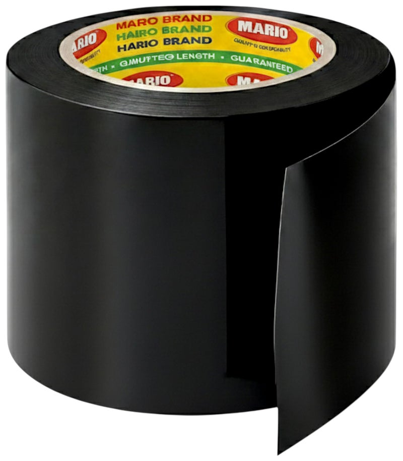 Mario PVC Self-Adhesive Black Monsoon Tape – 72mm x 15M | Protection Against Water Damage & Electric Panel Insulation | Pack of 1 - Image 5