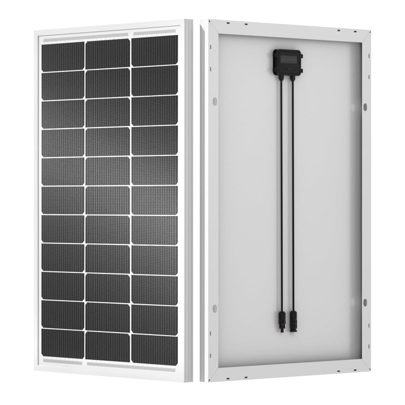 ECO-WORTHY 100 Watt Solar Panel 18 Volt Monocrystalline Solar Panel High Efficiency Module RV Marine Boat Caravan Off Grid - Image 1