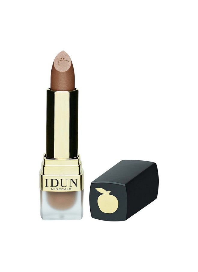 IDUN MINERALS Creme Lipstick Ultra, Creamy Texture Rich Color Payoff Comfortable Long Lasting Finish Suitable For All Skin Types Katja, Brownish, 0.12 Ounce, (I0100324)  - Image 1