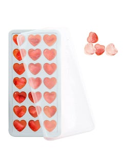 Generic Heart-Shaped Silicone Ice Cube Trays with Lid BPA-Free  - Image 1