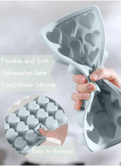 Generic Heart-Shaped Silicone Ice Cube Trays with Lid BPA-Free  - Image 5