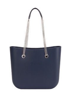 O bag O bag classic with Long Double Chain Handles in Navy Blue  - Image 2