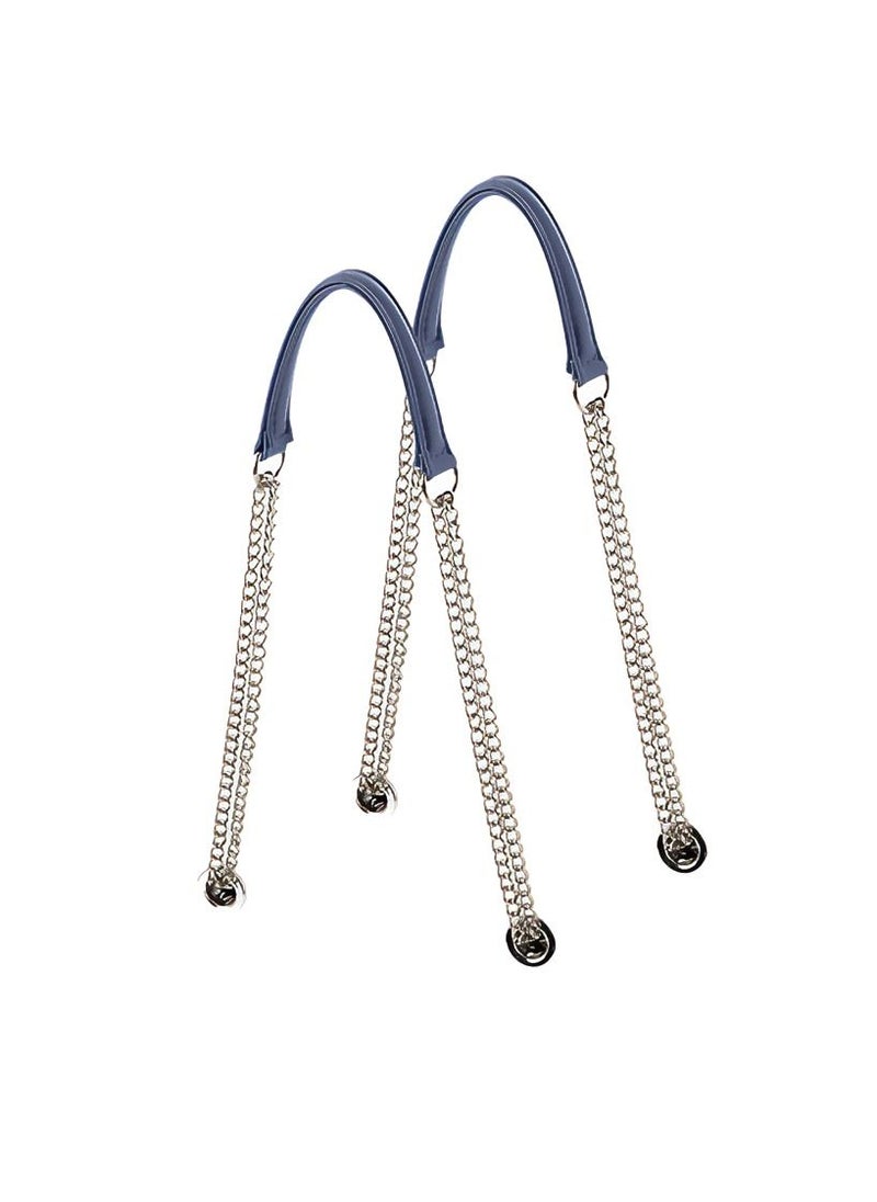 O bag - O bag classic with Long Double Chain Handles in Navy Blue - Image 1