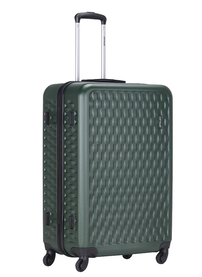 VIPTOUR - ABS Hardside 3Pcs Trolley Luggage Set Spinner Wheels With Number Lock 20/24/28 Dark Green - Image 1