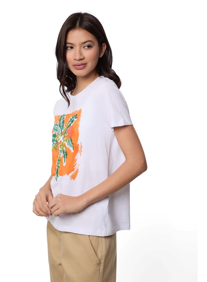 Premoda تي شيرت أنيق بقصّة عادية وأكمام قصيرة - Image 2