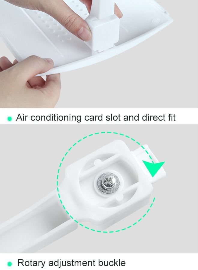 Arabest Air Conditioning Wind Baffle, Retractable Air Conditioning Wind Baffle, Prevents Cold Air from Directly Blowing, Suitable for Bedroom/Baby Room/Study/Hotel (White) - Image 4