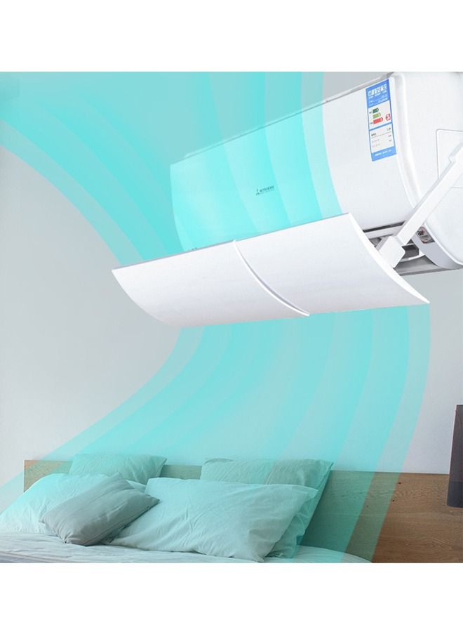 Arabest Air Conditioning Wind Baffle, Retractable Air Conditioning Wind Baffle, Prevents Cold Air from Directly Blowing, Suitable for Bedroom/Baby Room/Study/Hotel (White) - Image 1