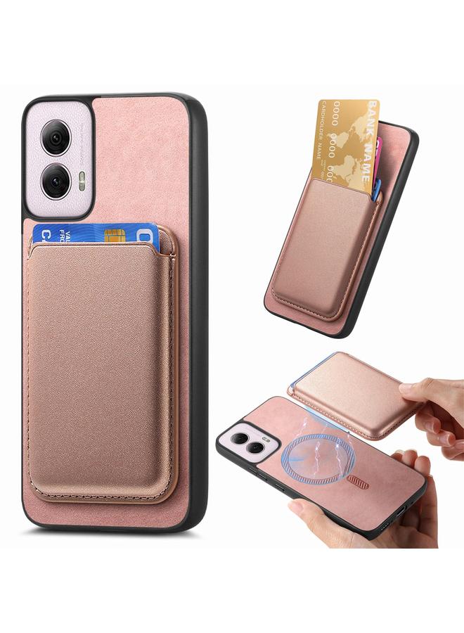 S-TOP Case For Motorola Moto G Stylus 5G 2024 Retro Magsafe Card Bag PU Back Cover Phone Case - Image 1